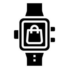 SMARTWATCH glyph icon,linear,outline,graphic,illustration