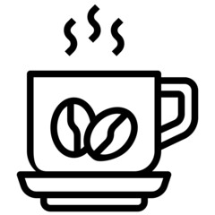 COFFEE CUP  line icon,linear,outline,graphic,illustration