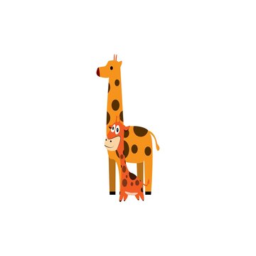 giraffe illustration for wildlife day