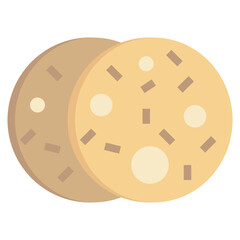 Fototapeta premium COOKIES flat icon,linear,outline,graphic,illustration