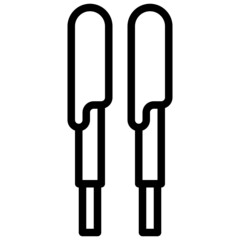 CHOCOLATE STICK line icon,linear,outline,graphic,illustration
