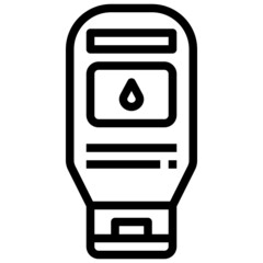 CHOCOLATE SYRUP line icon,linear,outline,graphic,illustration