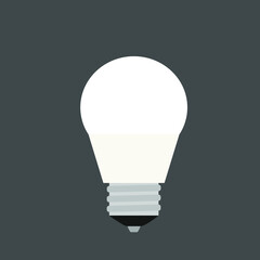 Light bulb vector. LED white warm lightbulb illustration vector