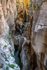 view of the Tajo de la Encantada canyon on the Camino del Rey
