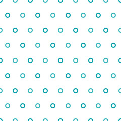 Blue tiny rings seamless pattern with white background.