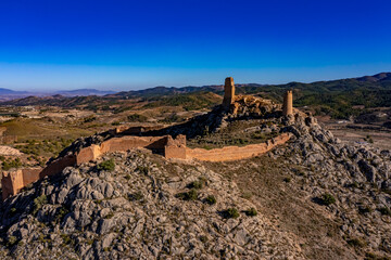 Fototapeta na wymiar Ruinas del Castillo de Xiquena