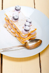 napoleon blueberry cake dessert