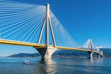 Modern bridge in Greece