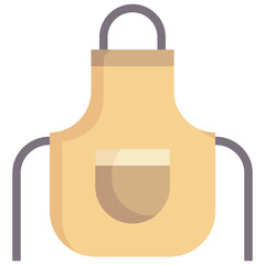 APRON flat icon,linear,outline,graphic,illustration