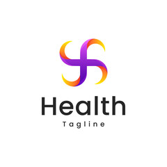 Obraz premium medical cross logo. With gradient color.