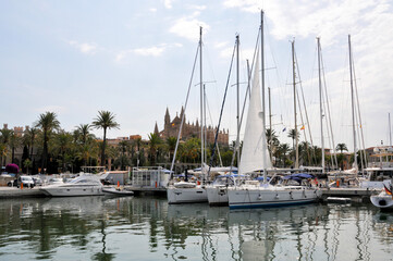 Fototapeta na wymiar Yachthafen von Palma
