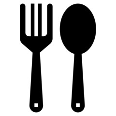 CUTLERY glyph icon,linear,outline,graphic,illustration