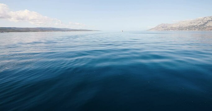 Picture of horizon of open blue sea