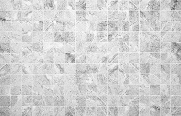 Black and white marble tile background wall.