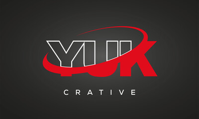 YUK letters creative technology logo design