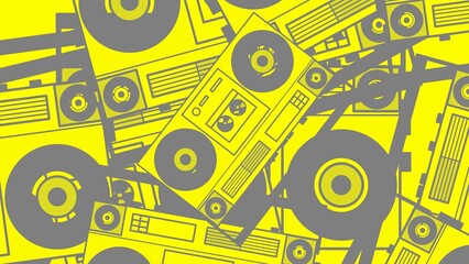 Obraz premium boombox abstract background