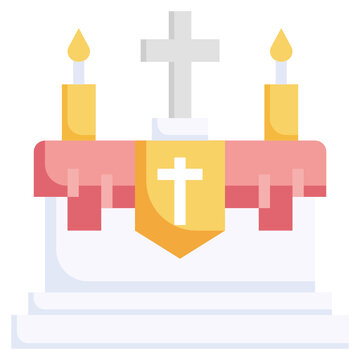 recommend clip art: ALTAR flat icon,linear,outline,graphic,illustration