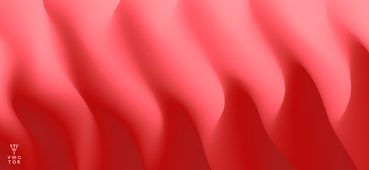 Fototapeta premium Abstract wavy background for banner, flyer and poster. Dynamic effect. Vector illustration. Cover design template. Can be used for advertising, marketing or presentation.