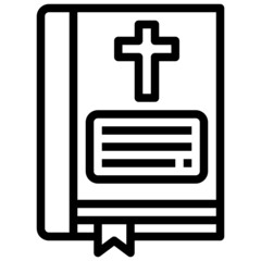 BIBLE line icon,linear,outline,graphic,illustration