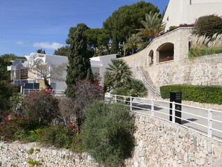 Buildings of the famous Joan Miro Museum in Cala Mayor, Mallorca, Balearic Islands, Spain