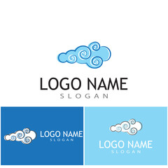 Chinese clouds Logo Template vector symbol design