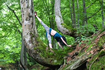 woman near the tree