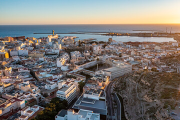 Almeria von oben  | Die Stadt Almeria in Spanien aus der Luft