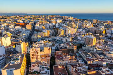 Almeria von oben  | Die Stadt Almeria in Spanien aus der Luft