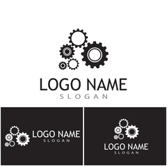 Gear Logo Template vector icon illustration design