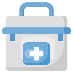 Obraz premium FIRST AID KID flat icon,linear,outline,graphic,illustration