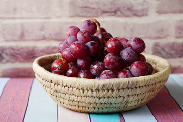 fresh grape fruit in a bowl ,