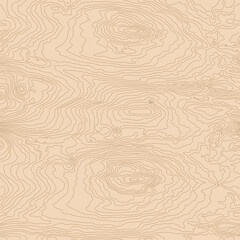 Seamless wooden pattern. Wood grain texture. Dense lines. Abstract brown background. Vector illustration