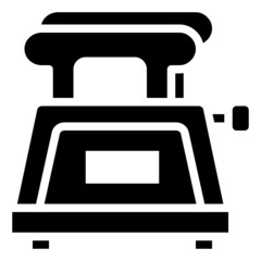 TOASTER glyph icon,linear,outline,graphic,illustration