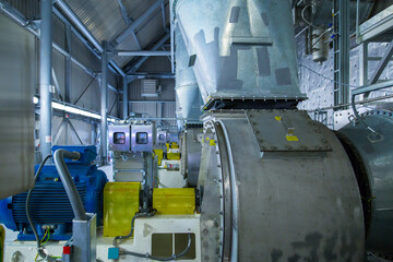 Systems of the microclimate support at a large industrial site. Air pipelines inlet and exhaust....