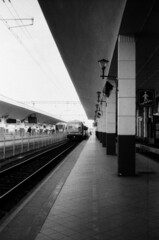 Train Station Platfom on Film