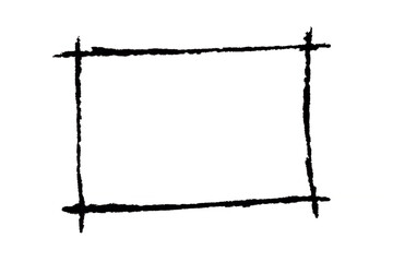 Black rectangular frame