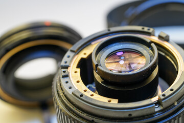 camera lens close up