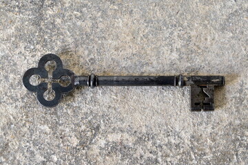 Old rusty key