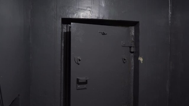 A bomb shelter to hide people in case of a Russian attack 