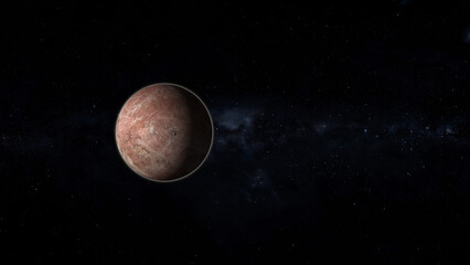 fictional make make planet in space.