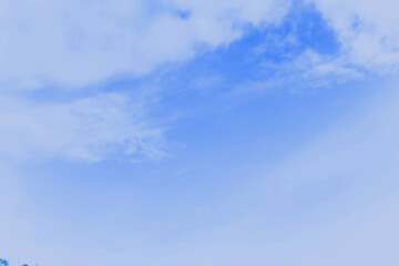 blue sky with clouds in Tokyo Japan.