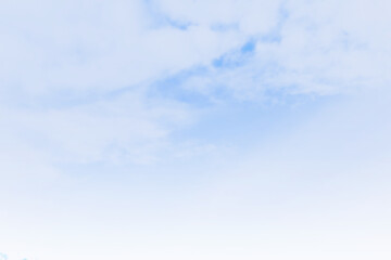 blue sky with clouds in Tokyo Japan.