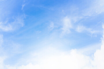 blue sky with clouds in Tokyo Japan.