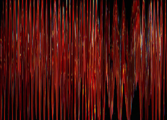 Digital glitch. Static noise texture. Display distortion. Screen damage. Red color artifacts stripes pattern on dark black abstract background.