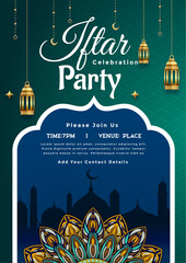 Iftar party flyer Template