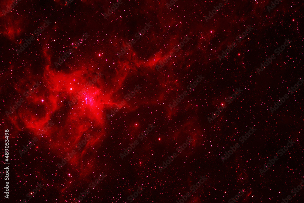 Wall mural red galaxy in deep space. elements of this image were furnished by nasa.