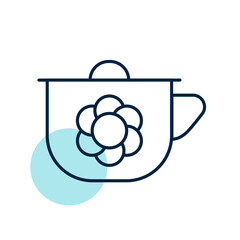 Baby potty vector isolated icon