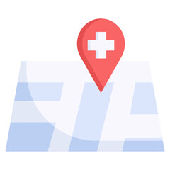 Fototapeta premium LOCATION flat icon,linear,outline,graphic,illustration