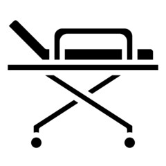 BED glyph icon,linear,outline,graphic,illustration