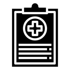 Obraz premium REPORT glyph icon,linear,outline,graphic,illustration